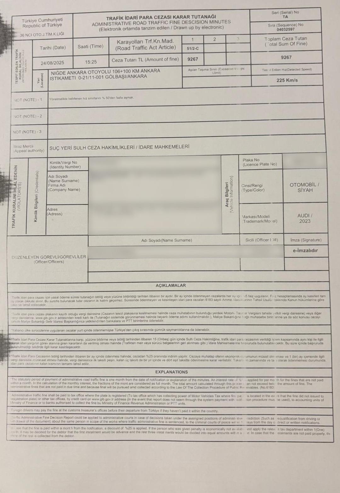 140 km hız sınırına 224 km hız sınırına giden bakan Uraloğlu'nun açıklaması:
