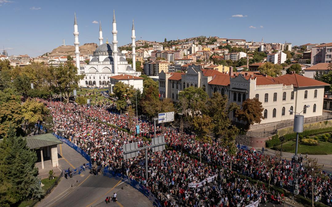 Gazze'nin Türkiye'nin 81 Eyaleti Destek Mart: Binlerce insan Filistin için bir araya geldi 9