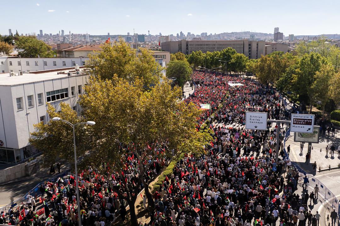 81 Gazze Di Gazza Türkiye Yürüyüşü: Binlerce insan Filistin 8 için bir araya geldi